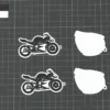 🏍️ Llavero Moto de Carreras y Casco Biker