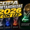 Copa Mundialista para Moneda con LED Incluido