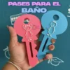 Pases para Baño Personalizables – Modelo STL para Impresión 3D