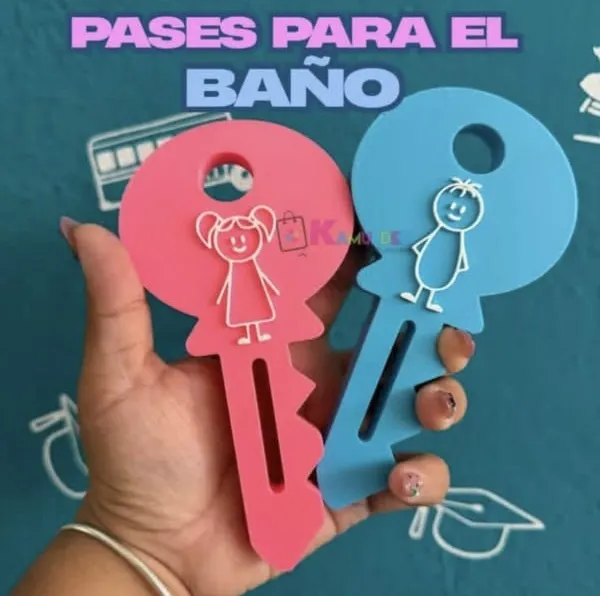 Pases para Baño Personalizables – Modelo STL para Impresión 3D
