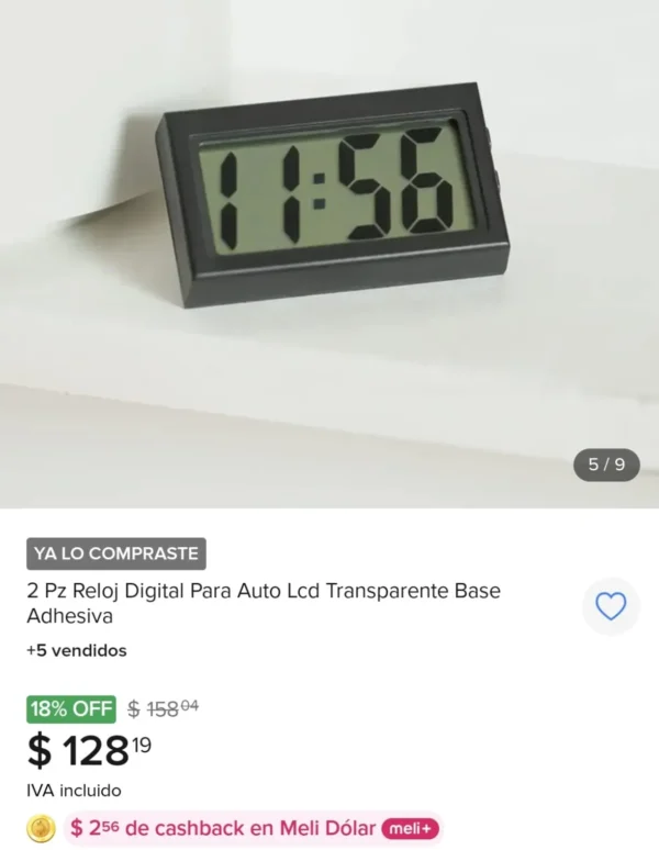 👽Base con reloj para Marvin el marciano.