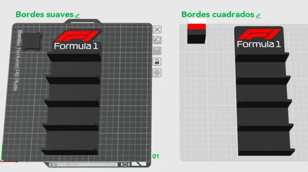 Repisa para autos escala F1