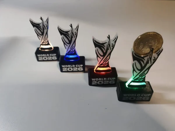 Copa Mundialista para Moneda con LED Incluido