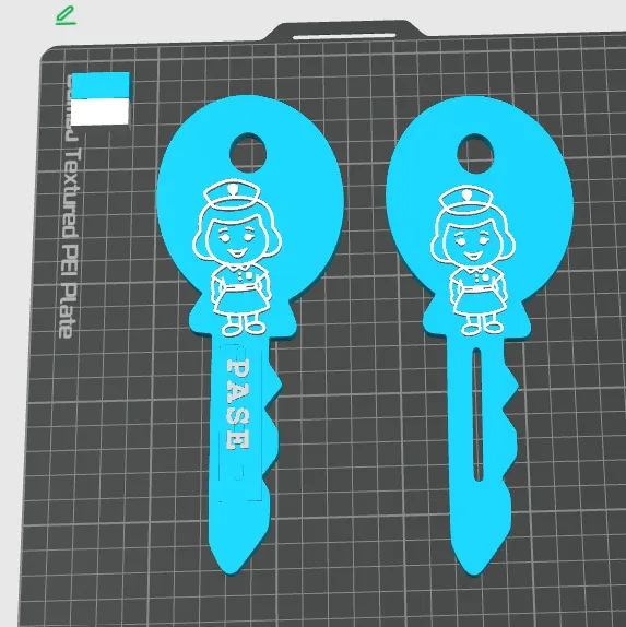 enfermera Pases para Baño Personalizables – Modelo STL para Impresión 3D