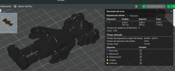 Figura Kaws Flexy – Modelo STL para Impresión 3D