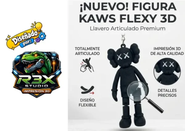 Figura Kaws Flexy – Modelo STL para Impresión 3D