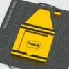 Porta Post-it para Escritorio | Modelo STL para Impresión 3D