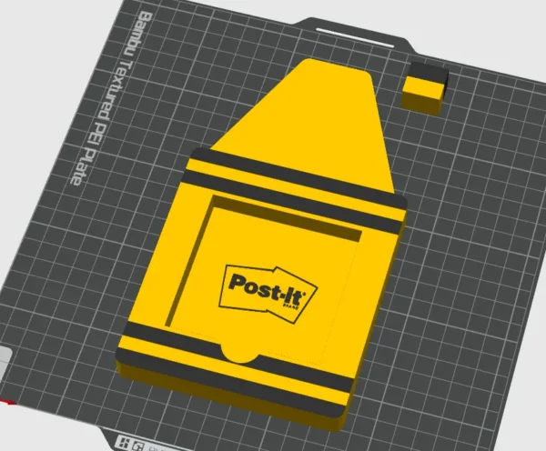 Porta Post-it para Escritorio | Modelo STL para Impresión 3D