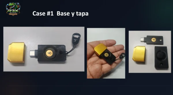 Case para USB YubiKey – 3 versiones | Modelo STL para impresión 3D