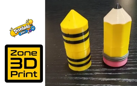 Case Crayola y Lápiz para USB | Modelo STL para impresión 3D