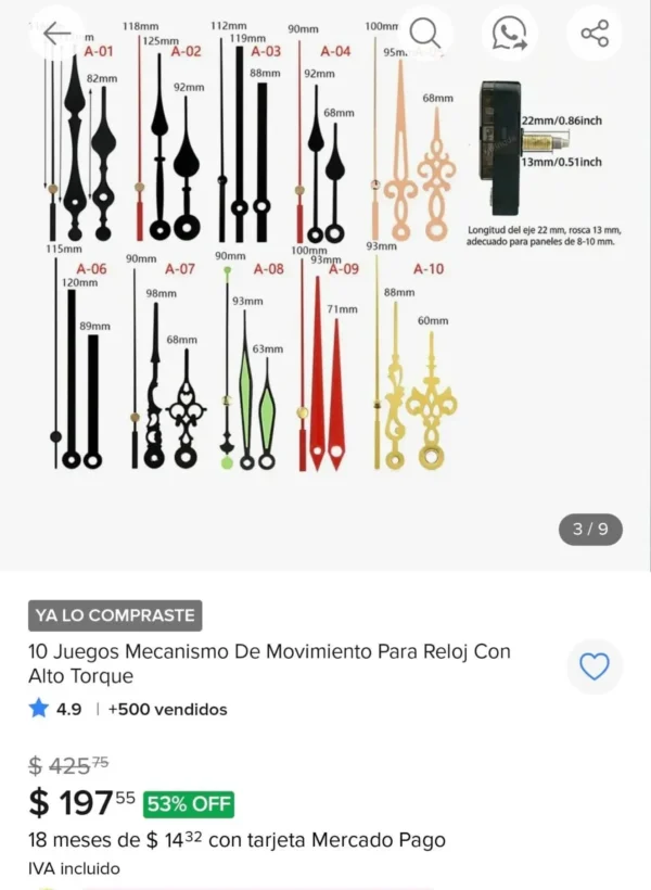 Exhibidor Reloj de Snoopy
